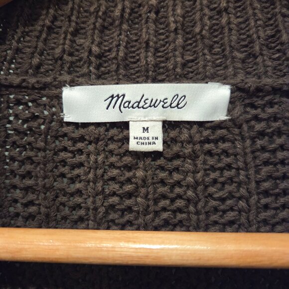 Madewell olive green oversized Bobble Cardigan size M - Picture 4 of 6